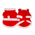 Customized Pet Dogs Cute Outfit Santa Clothes With Hat For Christmas